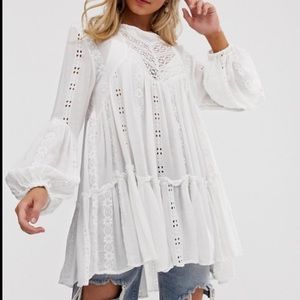 NWT free people kiss kiss ivory tunic